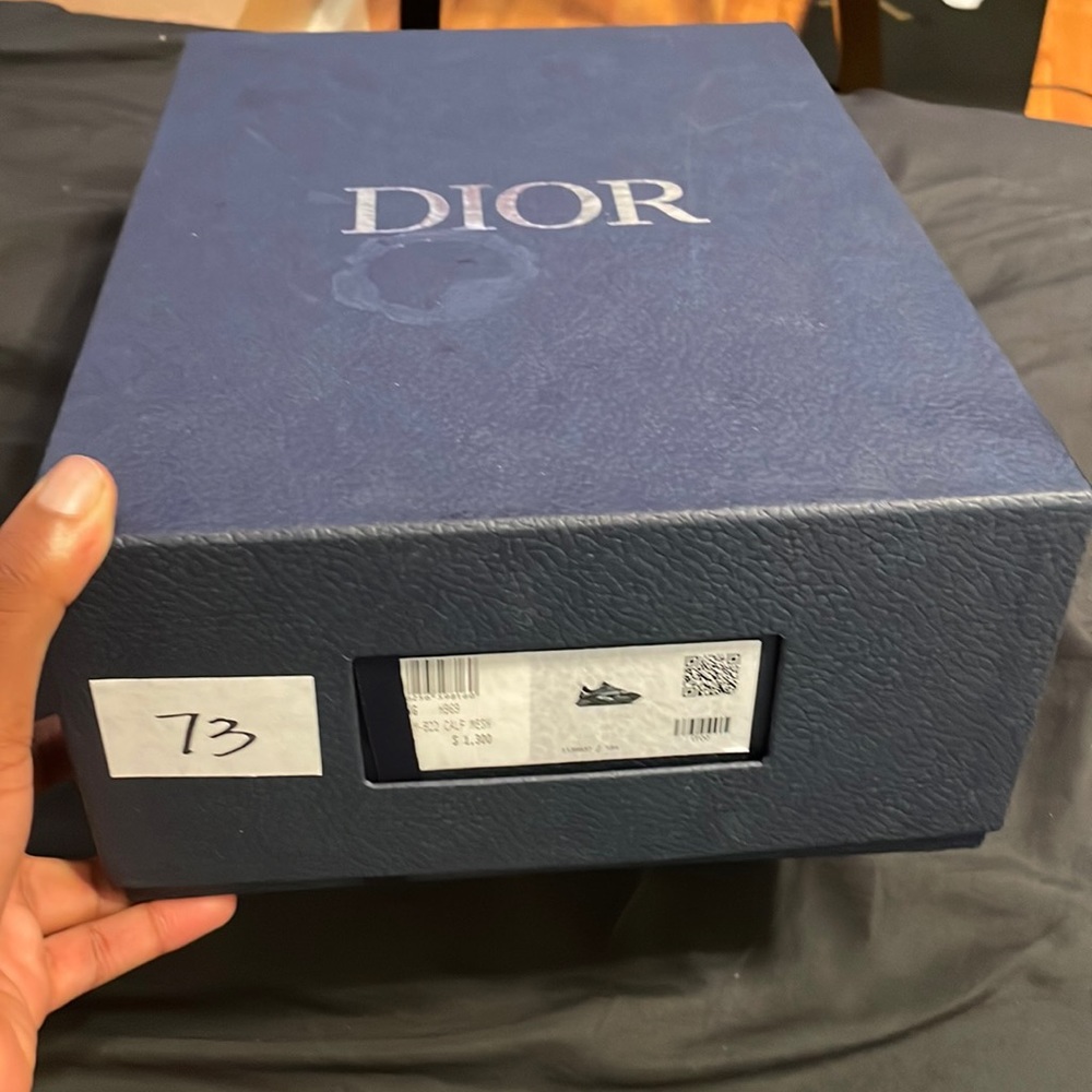 Dior sneaker M-b22 calf mesh all black